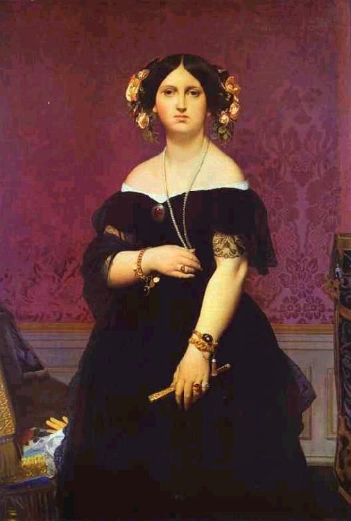 Jean Auguste Dominique Ingres Portrait of Madame Moitessier Standing oil painting image